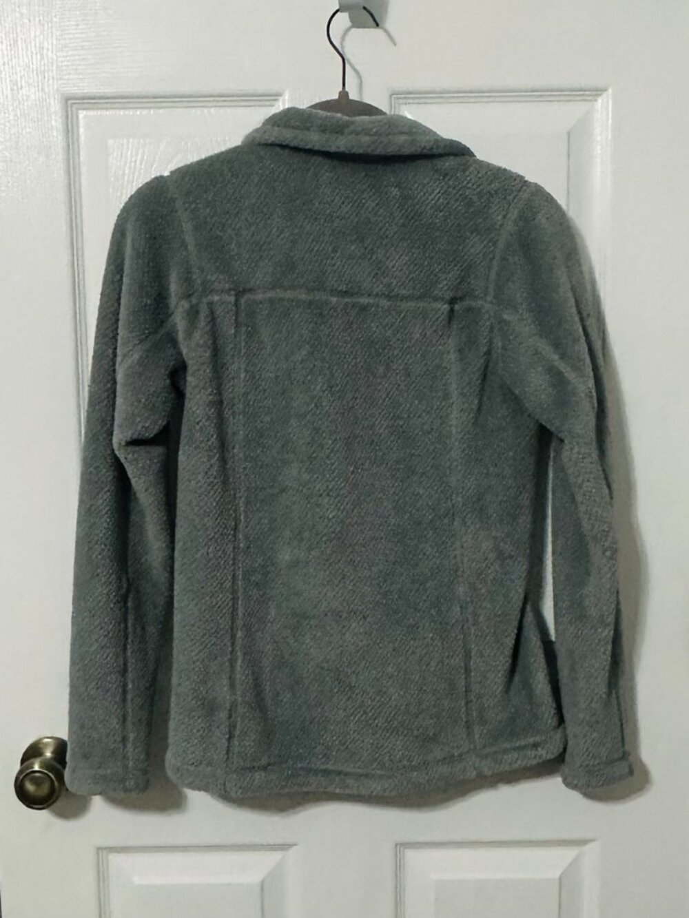 Patagonia Retool Pullover Fleece, Grey with Cream accents, Size Small - Picture 2 of 7